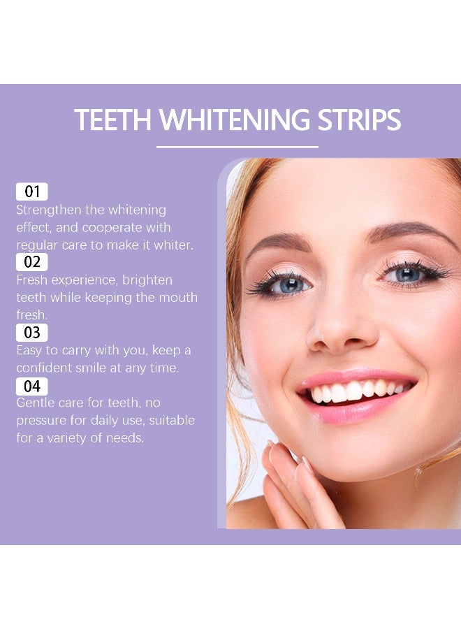 ORALHOE purple oral patch 7-PieceWhiteStrips Dental Whitening Kit  gentle and fresh - Image 5