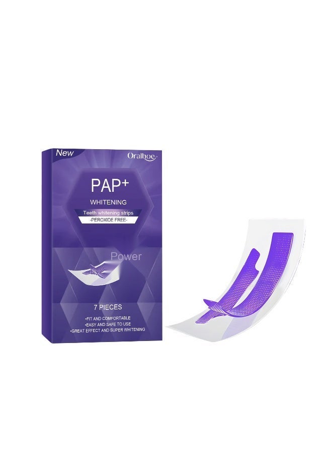 ORALHOE purple oral patch 7-Piece WhiteStrips Dental Whitening Kit  gentle and fresh - Image 2