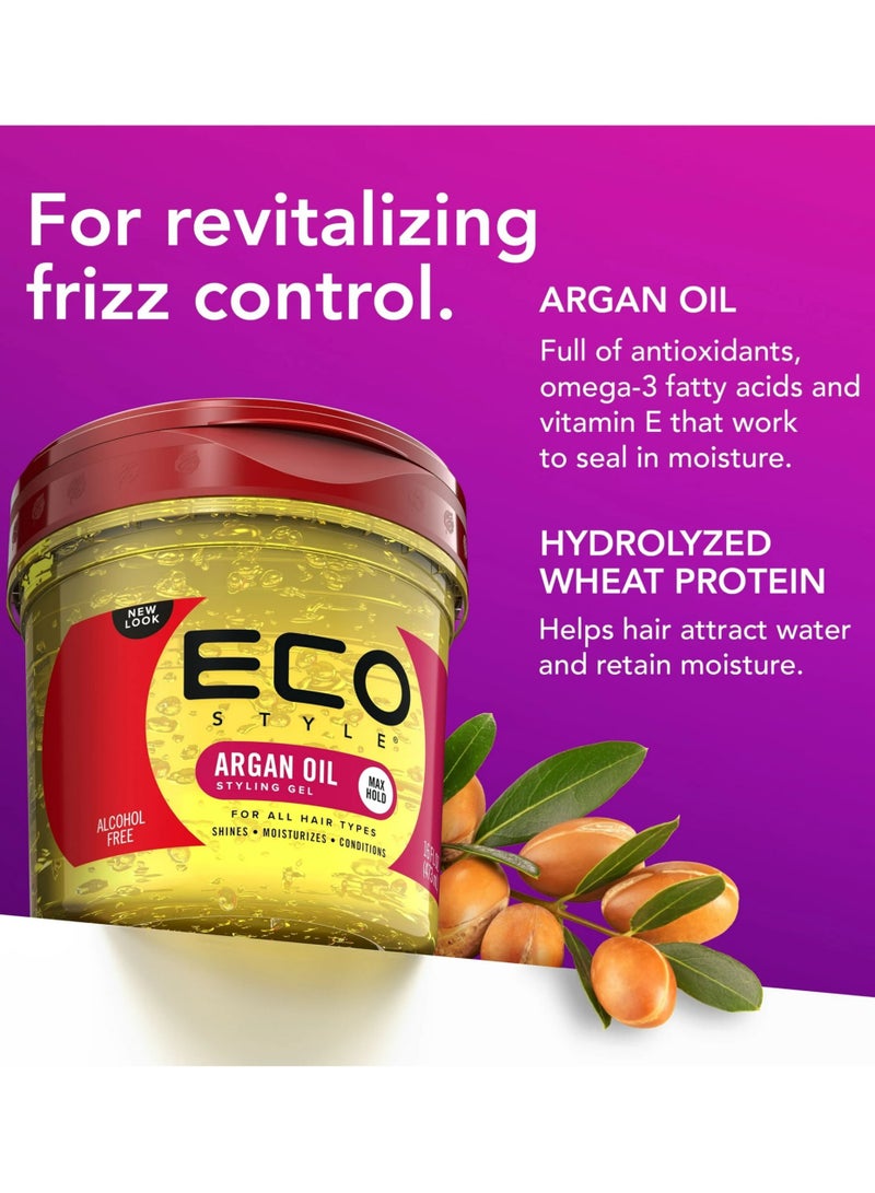 Eco Style Argan Oil Styling Gel 236 ml - Image 2