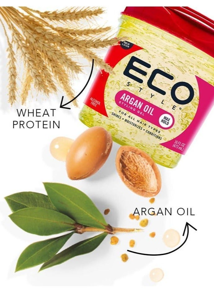 Eco Style Argan Oil Styling Gel 236 ml - Image 3