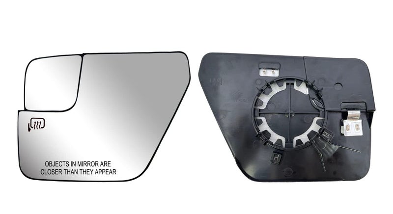 Replacement Driver Left Side Door Mirror Glass Heated with Blind Spot Glass for Ford F150 fit year 2021 2022 2023