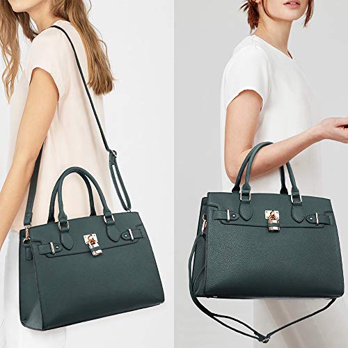 Dasein Women Handbags and Purses Ladies Shoulder Bag Top Handle Satchel Tote Work Bag with Wallet - Image 2