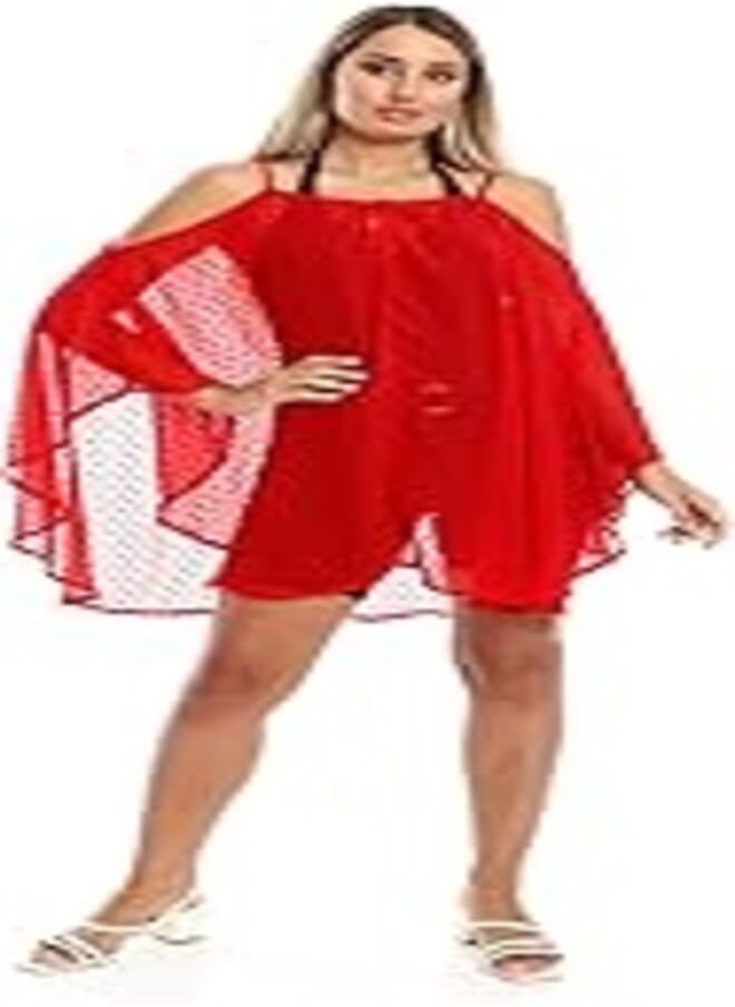 jamila JAMILA Women Self Stitches Sheer Cover Up OUTERWEAR 