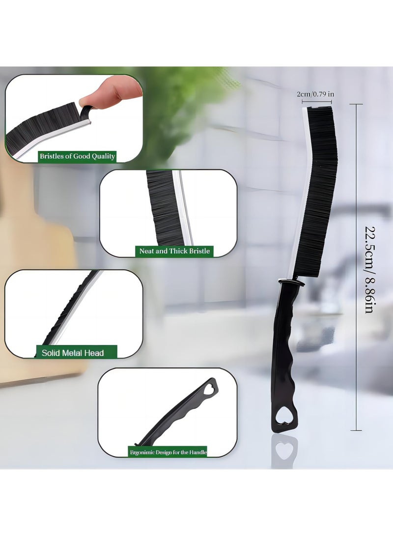 BenQuand 4 Pieces Crevice Cleaning Brush Hard Bristle Gap Brush Multifunction for Bathroom Household Kitchen Tiles Window Crevice Cleaning Tool - Image 4