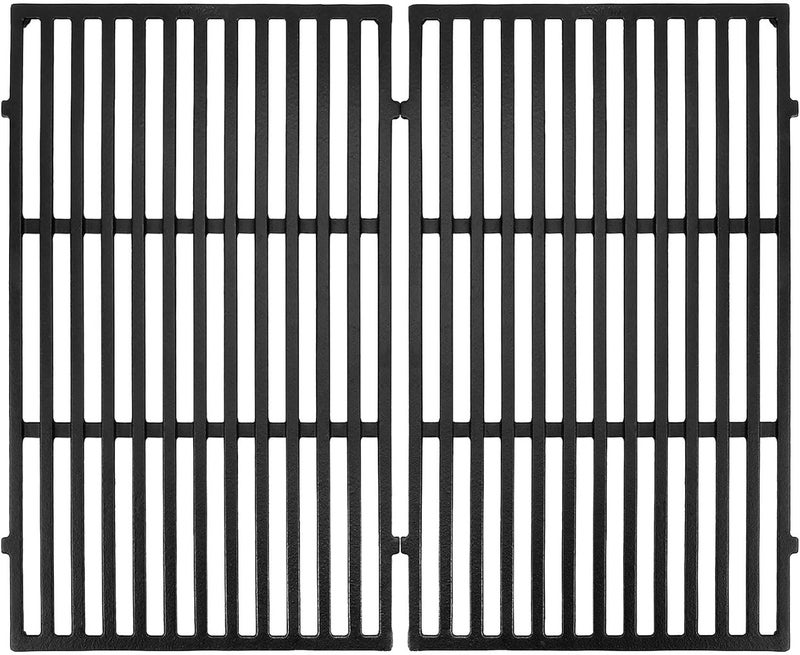 GasSaf 19.5 inch Grill Grates Replacement for Weber 7524, 7528, Genesis 300 E310 E320 E330 S310 S320 S330 EP310 EP320 EP330 Gas Grill, Set of 2 Cast Iron Cooking Grid Grates(19.5" x 12.9" x 0.5") - Image 1