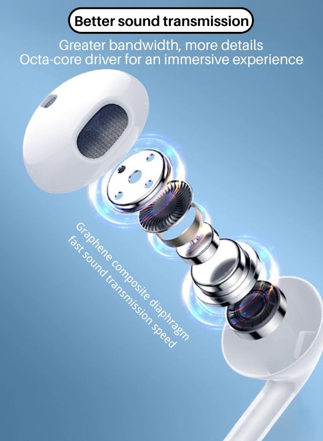 In-Ear Wired Mobile Phone Headset Type-C Interface With Microphone For Calls, Heavy Bass, Stereo Music Headset  - Image 5