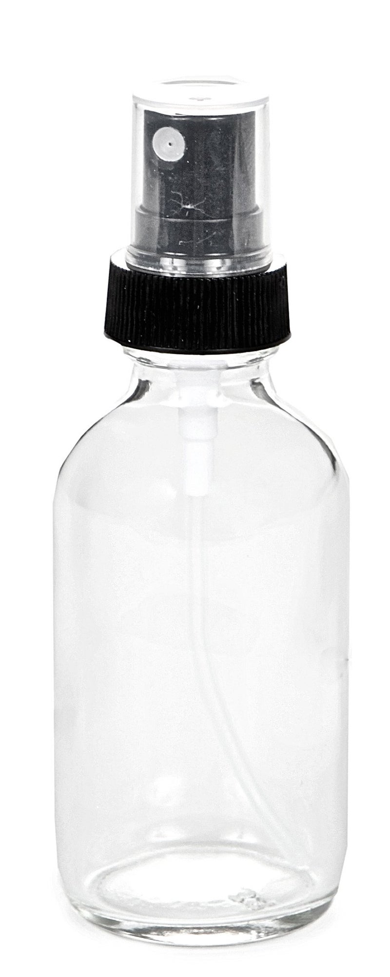 Vivaplex, 12, Clear, 1 oz Glass Bottles, with Black Fine Mist Sprayers - Image 5