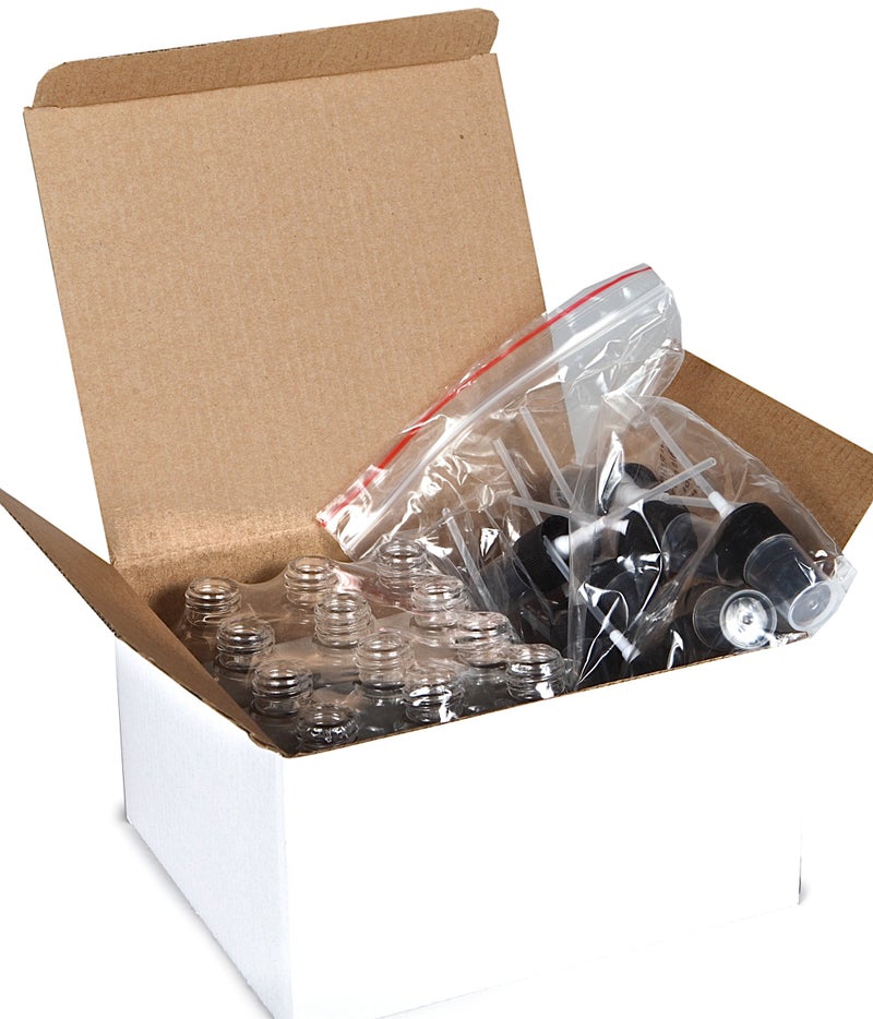 Vivaplex, 12, Clear, 1 oz Glass Bottles, with Black Fine Mist Sprayers - Image 3