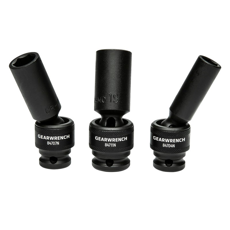 GEARWRENCH 10 Pc. 1/2" Drive 6 Pt. Deep Universal Impact Socket Set, Metric - 84945N - Image 4