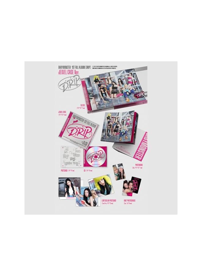 The Bros الألبوم الكامل الأول [DRIP] (نسخة علبة الجواهر) غلاف + علبة جواهر + بطاقة بريدية + قرص مضغوط + كتاب صور + بطاقات صور + 4 بطاقات صور إضافية - Image 3