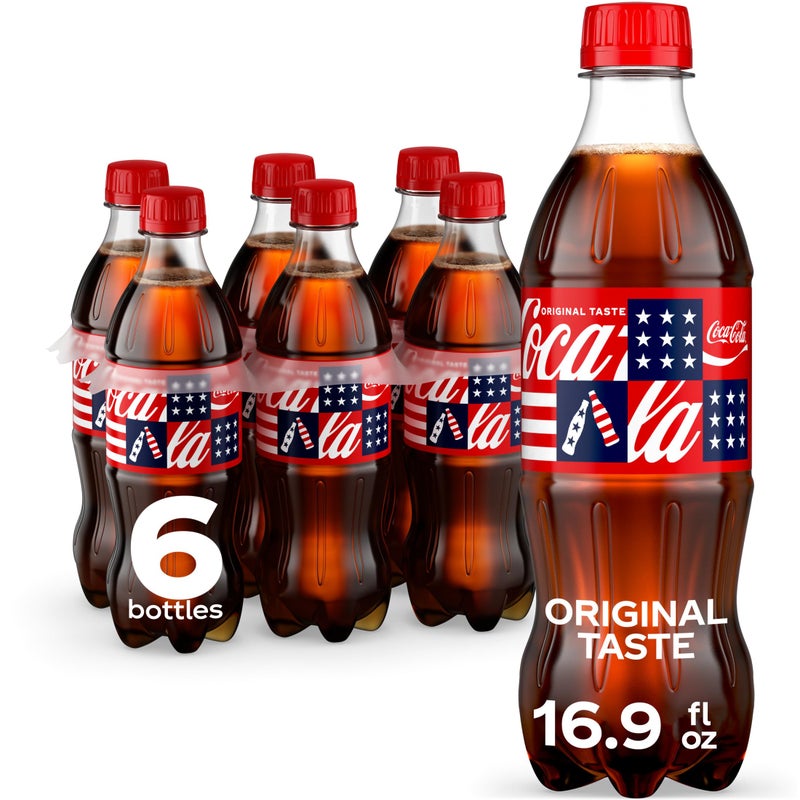 Coca-Cola CocaCola Soda Soft Drink Bottles 169 fl oz 6 Pack - Image 3