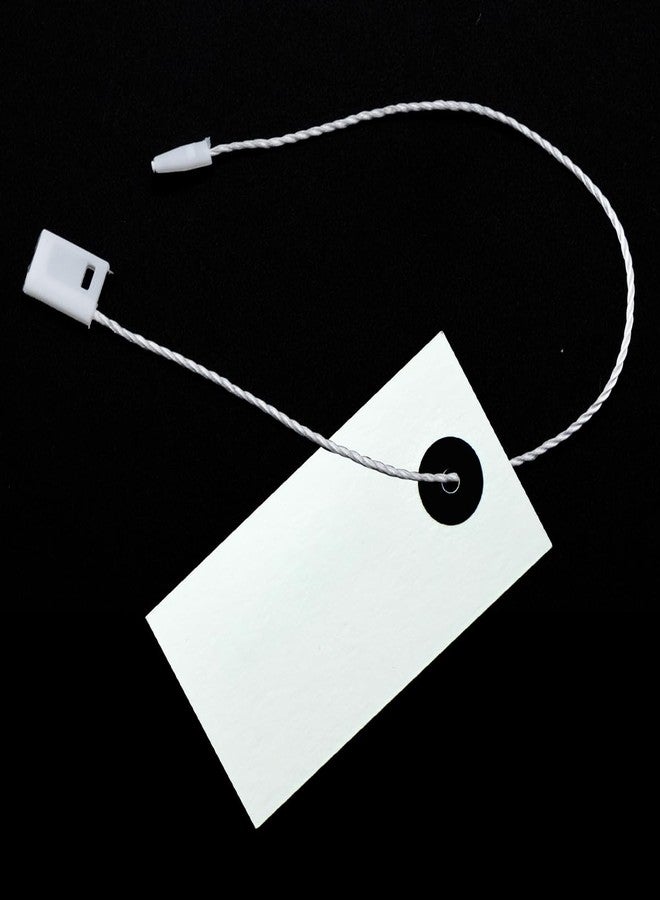IFAMIO 1000 Pcs 7 Inch Hang Tag String Snap Lock Pin Loop Fastener Hook Ties Fast to Attach Nylon Tag Rope String for Clothes Gift Bags Price Tags Luggage Label Attachment (White) - Image 4
