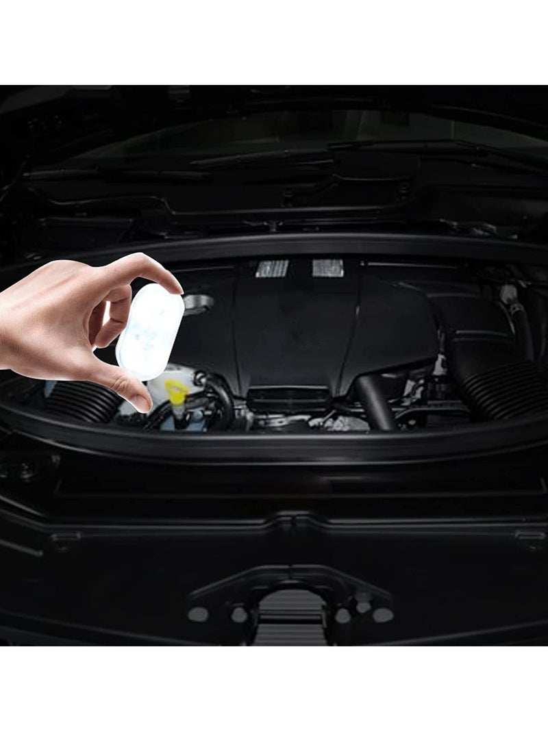 Loquat 2 Pcs Car LED Lights Interior 7 Colors Touch Sensitive LED Ambient Light with 6 Bright LED Lamp Beads Portable USB Rechargeable Interior Lights - Image 4