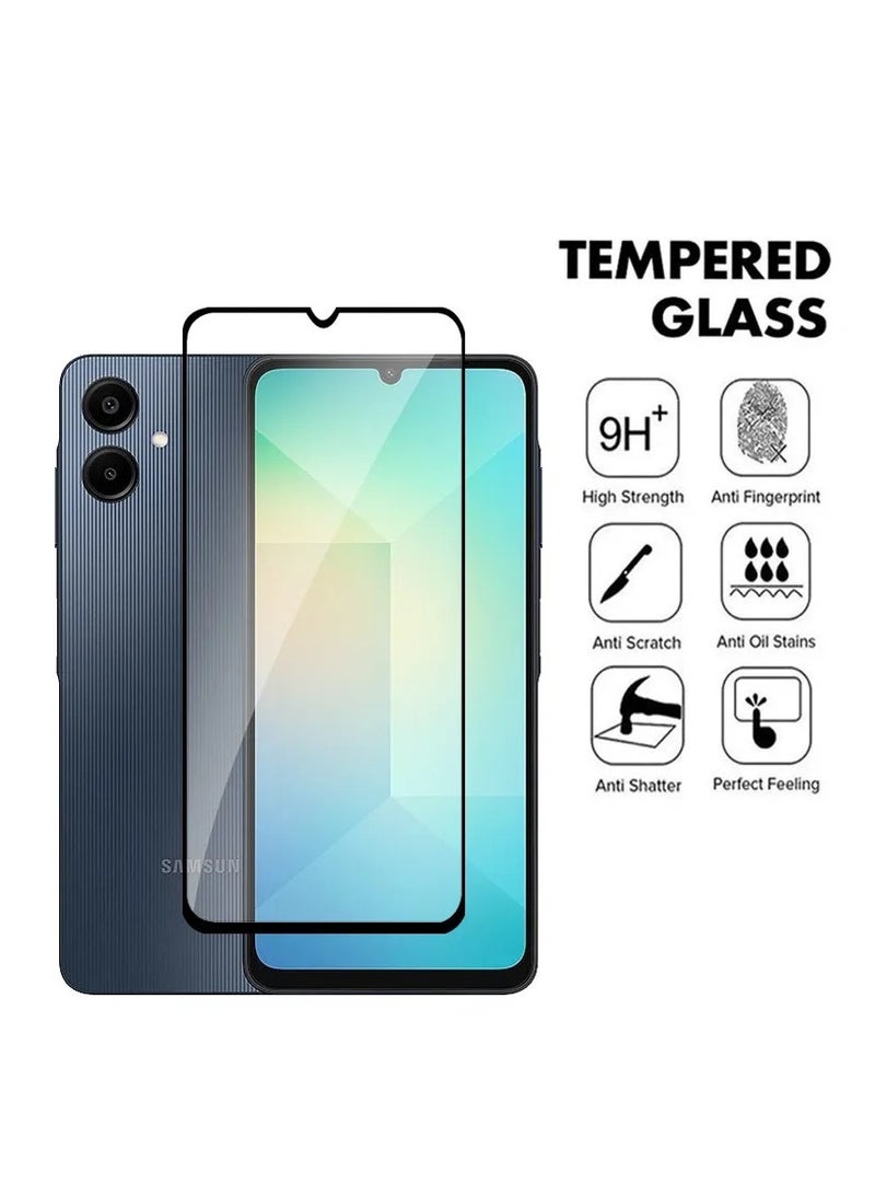 واقي شاشة لهاتف سامسونج جالاكسي A06 مضاد للخدش، شفافية عالية، مضاد لبصمات الأصابع، مضاد للتلطخ، واقي شاشة ممتاز من الزجاج المقسى لهاتف جالاكسي A06 - Image 2
