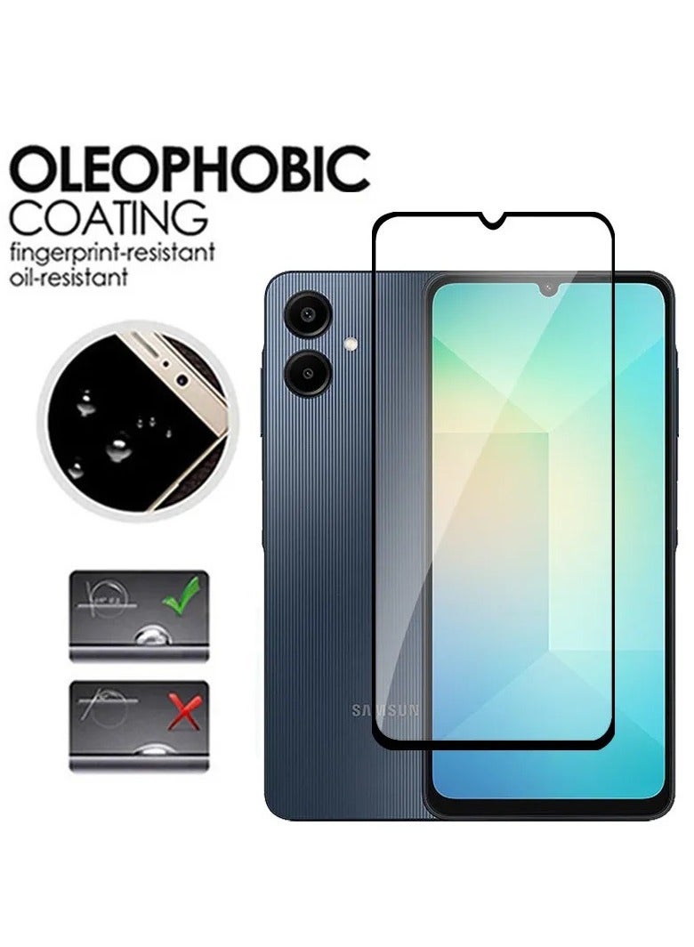واقي شاشة لهاتف سامسونج جالاكسي A06 مضاد للخدش، شفافية عالية، مضاد لبصمات الأصابع، مضاد للتلطخ، واقي شاشة ممتاز من الزجاج المقسى لهاتف جالاكسي A06 - Image 3