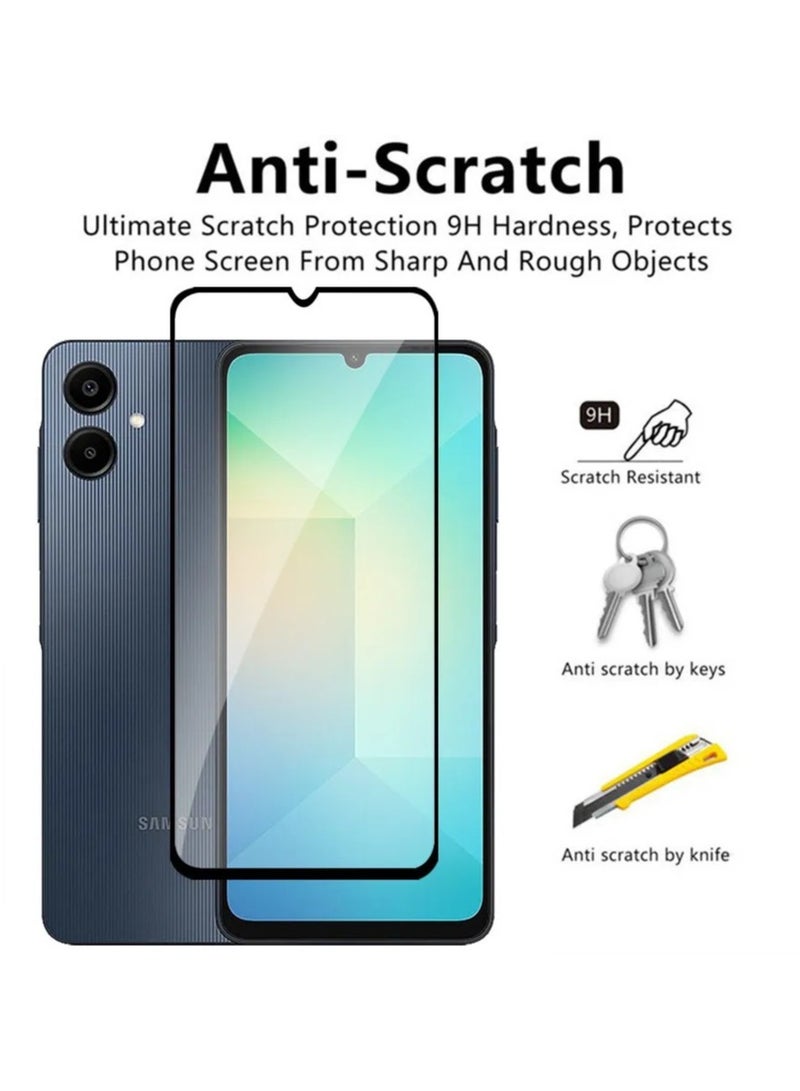 واقي شاشة لهاتف سامسونج جالاكسي A06 مضاد للخدش، شفافية عالية، مضاد لبصمات الأصابع، مضاد للتلطخ، واقي شاشة ممتاز من الزجاج المقسى لهاتف جالاكسي A06 - Image 4