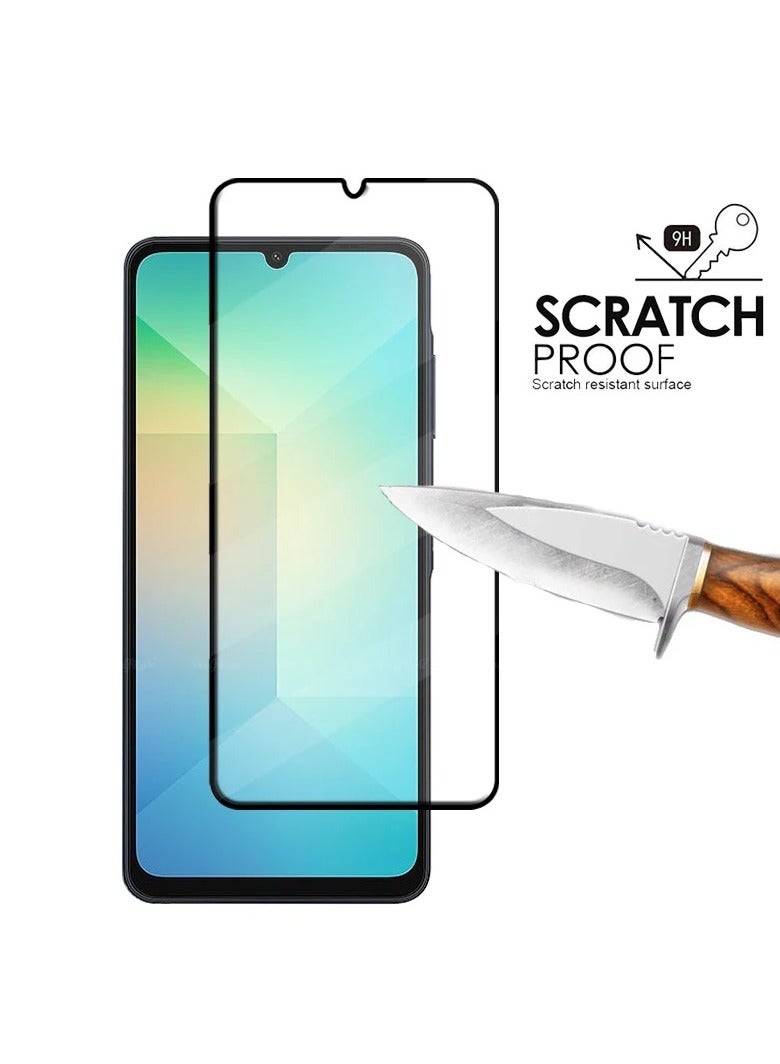 واقي شاشة لهاتف سامسونج جالاكسي A06 مضاد للخدش، شفافية عالية، مضاد لبصمات الأصابع، مضاد للتلطخ، واقي شاشة ممتاز من الزجاج المقسى لهاتف جالاكسي A06 - Image 5