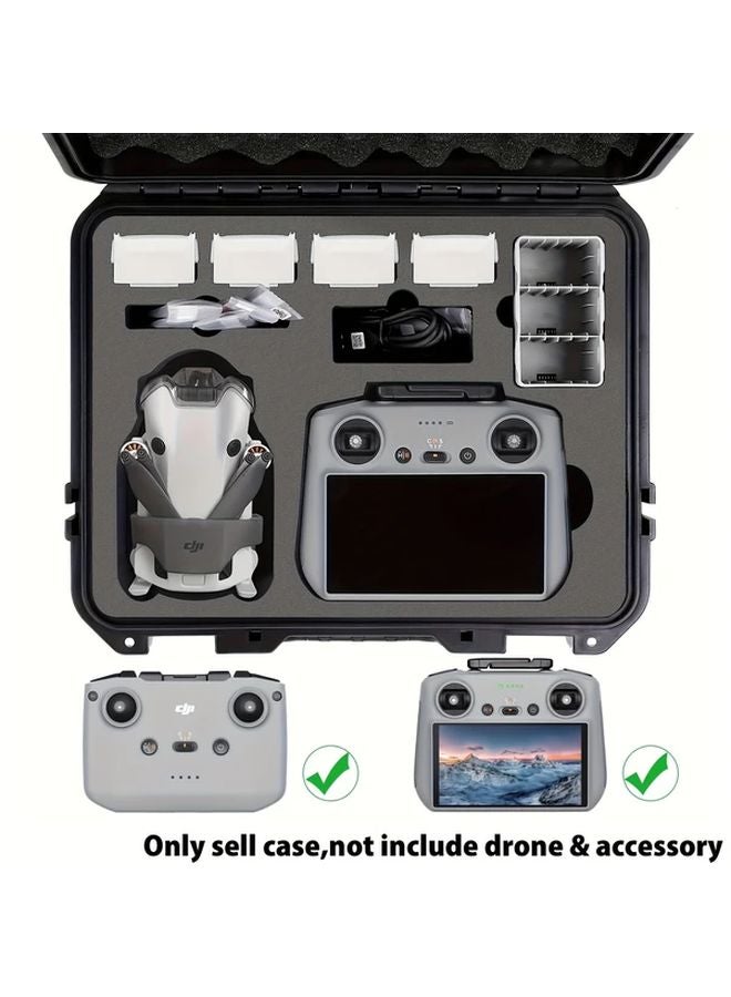 حقيبة حمل صلبة سوداء بحزام لطائرة DJI Mini 4 Pro وملحقات Fly More Combo - Image 1