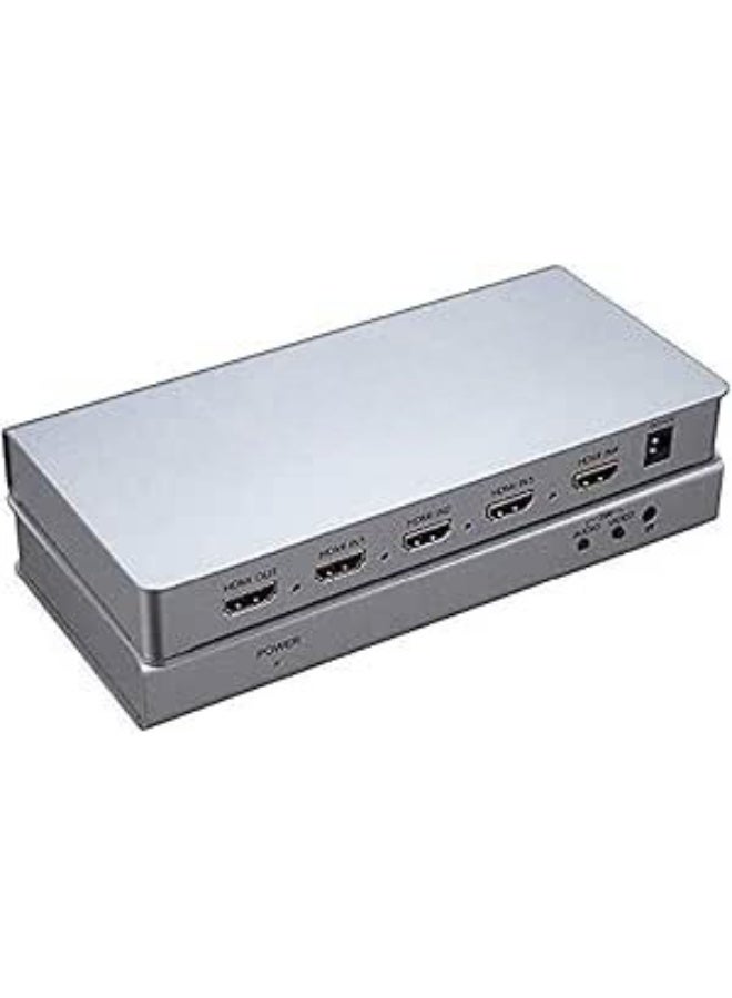 جهاز عرض متعدد HDMI 4x1 – عرض 4 شاشات في وقت واحد مع تبديل سريع – يدعم 1080p وثري دي - Image 2