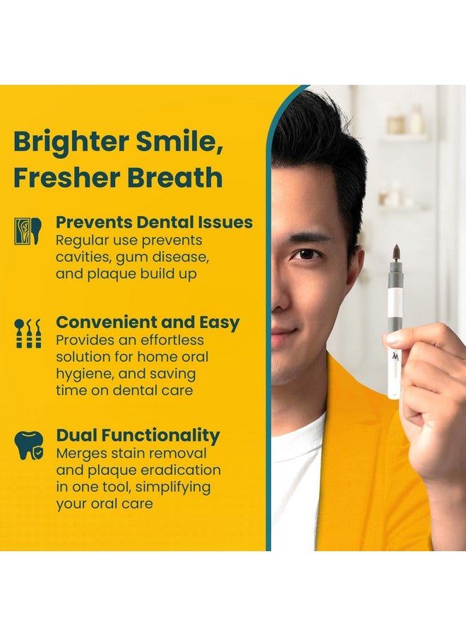 Pearlie White Travel Twin Plaque & Tooth Stain Remover Tartar Remover And Plaque Scraper For Teeth Dental Stain Eraser And Metal Teeth Cleaning Tools For A Clean And Healthy Mouth - Image 4