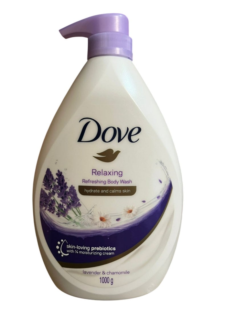 غسول للجسم منعش ومريح برائحة اللافندر والبابونج 1000 غرام