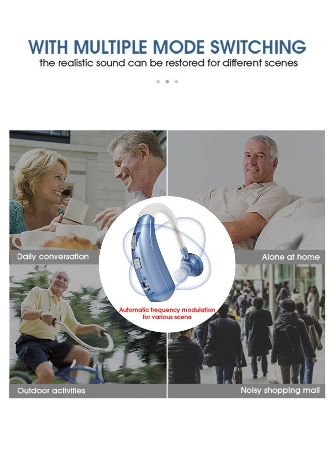 Britzgo Hearing Aid Rechargeable Wireless Amplifier For The Elderly Adult Rechargeable Deaf  - Image 4
