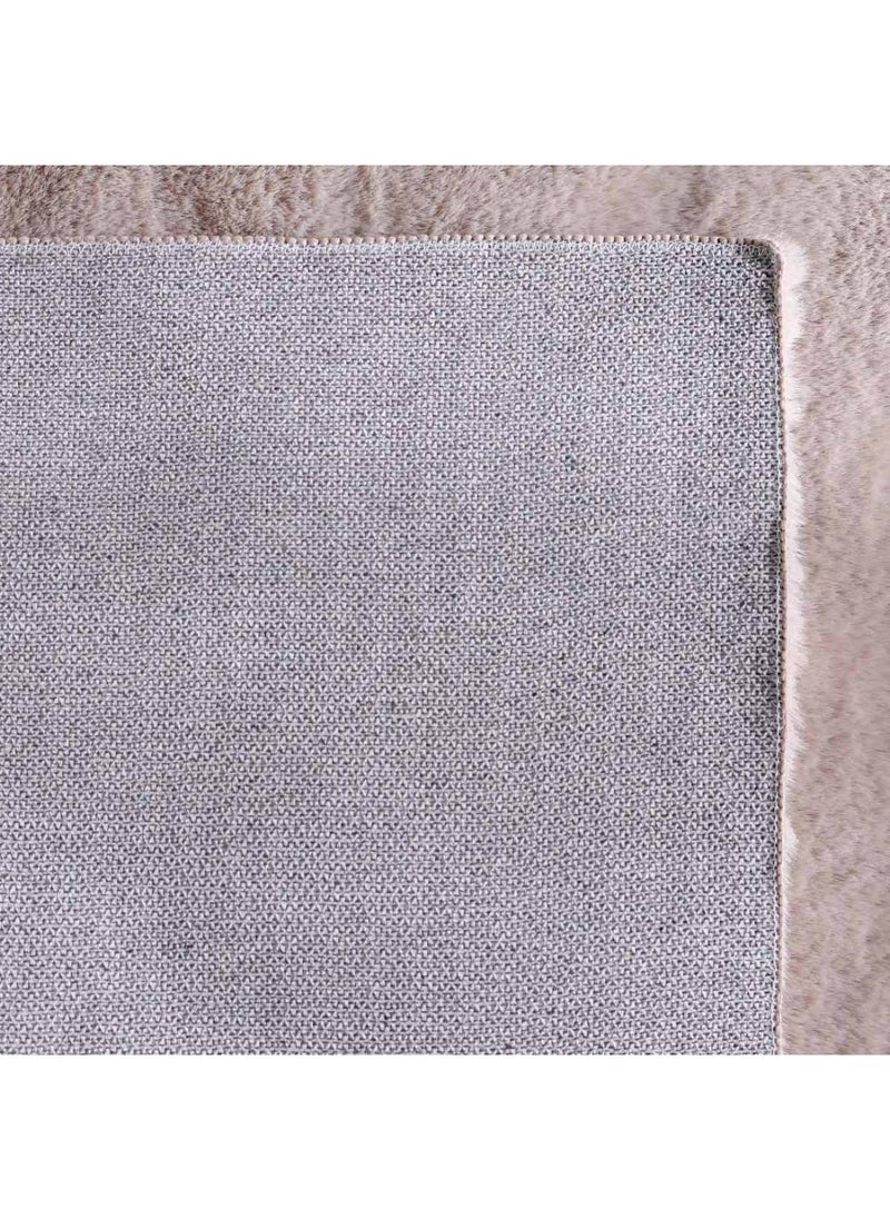 DANUBE HOME Sable Solid Soft Fur Rug  Polyester Area Rug Floor Covering L300xW200cm-Cream  - Image 5
