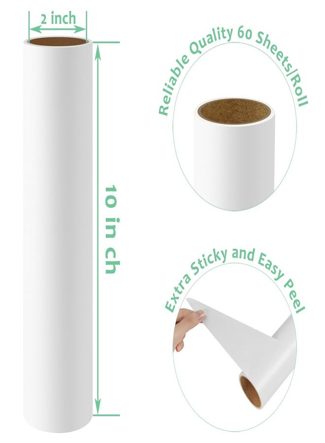 MINGRACE 10 inch Mega Lint Roller Refills for Evercare Smart Design Well & Good Roll 'N Go Layers Large 10'' Wide Lint Roller Refills 60 Sheets per Refill 3 Pack Total 180 Sheets - Image 3