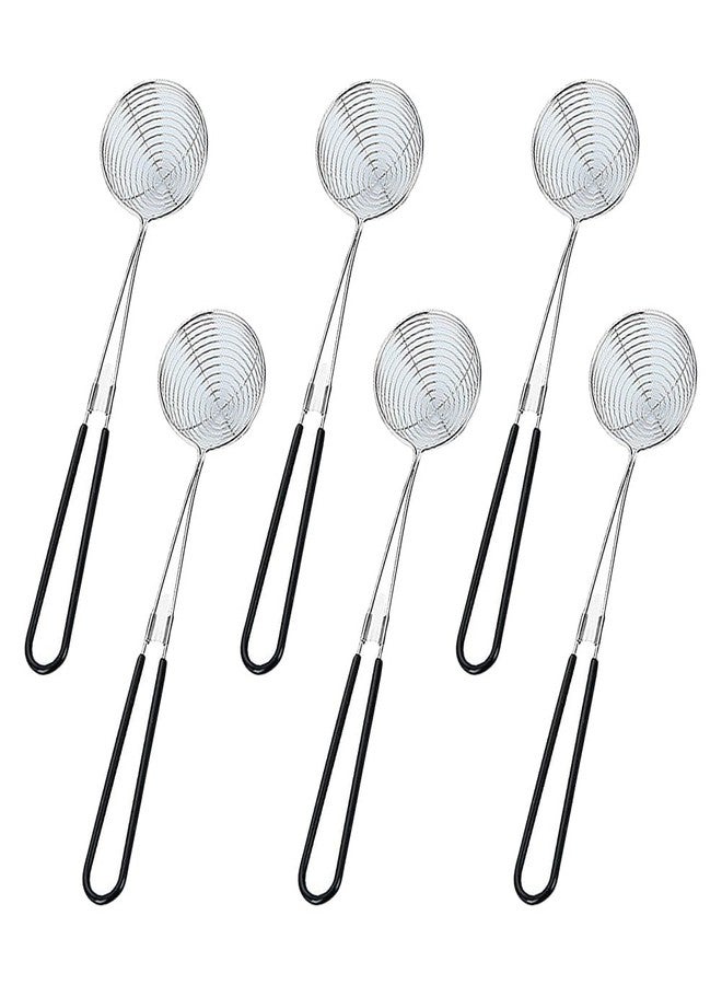 ccHuDE 6-Piece 2.5-Inch Stainless Steel Hot Pot Strainer Set - Black - Image 2