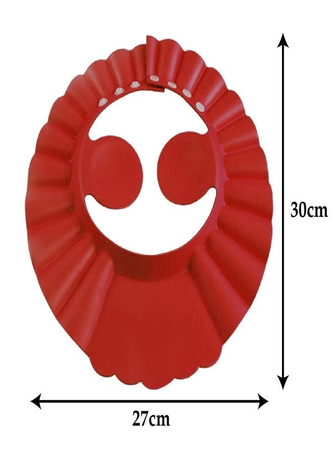 VENEXA Baby Shower Cap, Bath Visor hat for Eye and Ear wash Protection Waterproof Shampoo hat for Children Toddler Girls Boys, Adjustable Silicone Bathing Crown (Multicolor) (Bath Cap) - Image 3