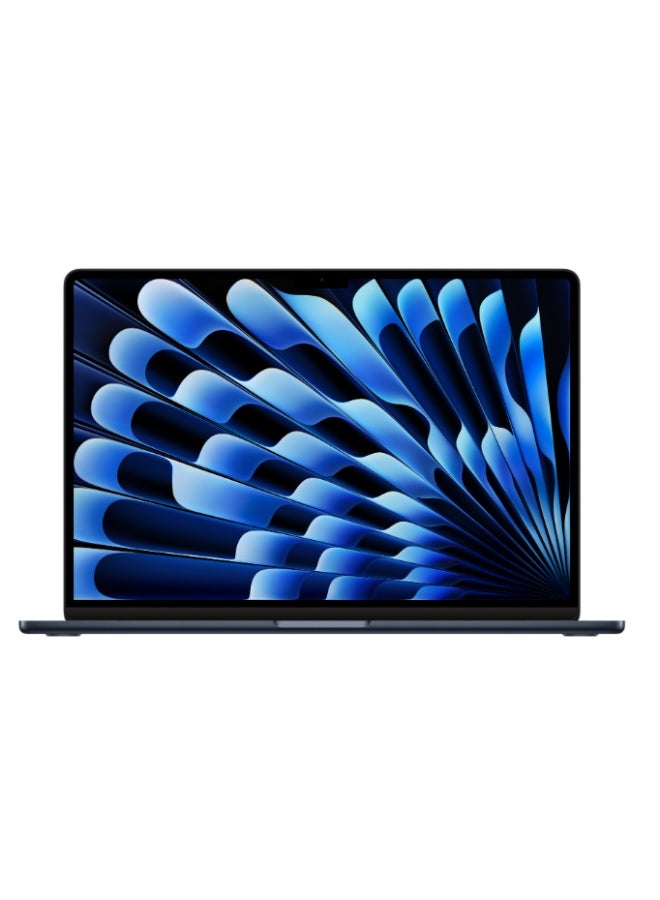 Apple MacBook Air 2025 MDG94 | 15 Inch Display | Apple M4 Air | 10-Core CPU 10-Core GPU | 16GB RAM | 1TB SSD | macOS | English And Arabic Keyboard | English/Arabic Midnight English/Arabic Midnight - Image 1
