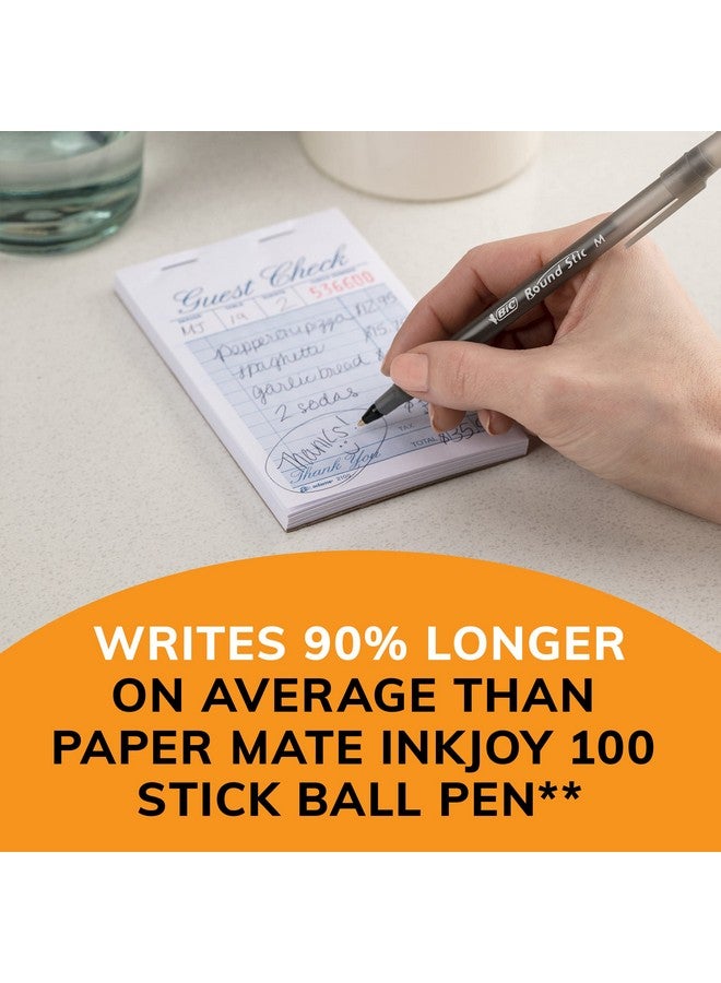 بيك أقلام حبر جاف BIC Round Stic Xtra Life، متوسطة الرأس (1.0 مم)، سوداء، عبوة من 60 قلمًا، ذات أسطوانة دائرية مرنة لراحة الكتابة (GSM609-BLK) - Image 5