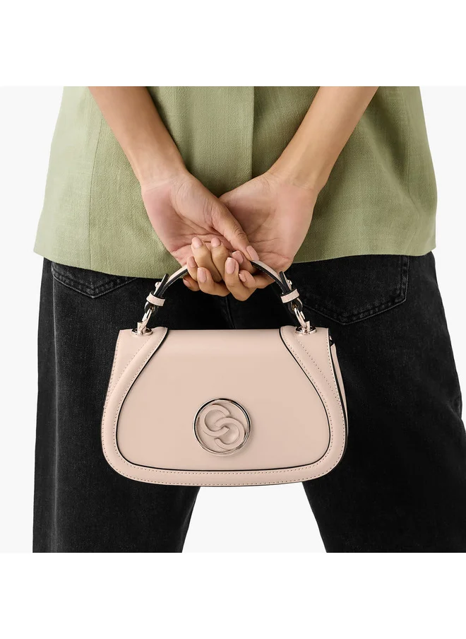 سيليست Women Solid Crossbody Bag with Detachable Strap and Flap Closure