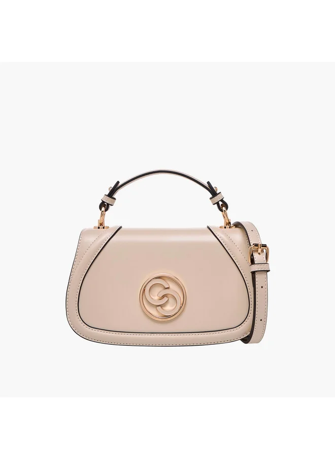 سيليست Women Solid Crossbody Bag with Detachable Strap and Flap Closure