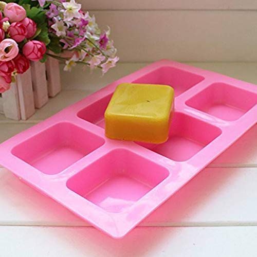 Perfect Pricee Silicone Mould for soap Cake Muffin Cupcake Soap Resin Art Candles Making Mould 6 Cavity Rectangle - Image 3
