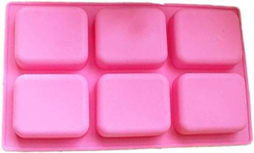 Perfect Pricee Silicone Mould for soap Cake Muffin Cupcake Soap Resin Art Candles Making Mould 6 Cavity Rectangle - Image 2