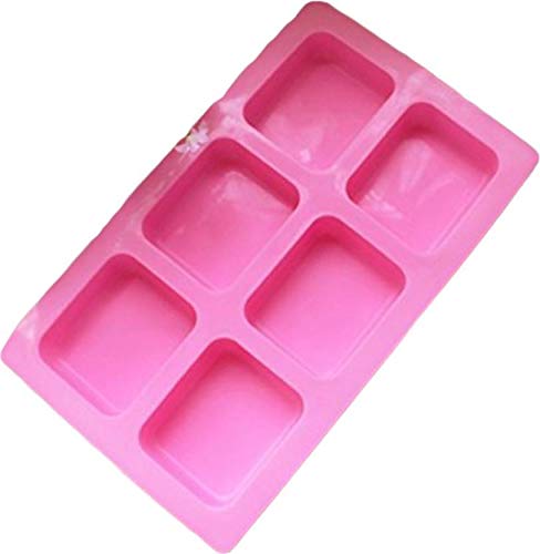 Perfect Pricee Silicone Mould for soap Cake Muffin Cupcake Soap Resin Art Candles Making Mould 6 Cavity Rectangle - Image 1