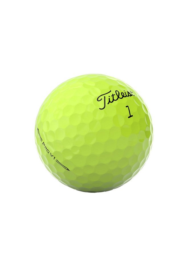 Titleist Pro V1 Golf Balls, Yellow, One Dozen - Image 2