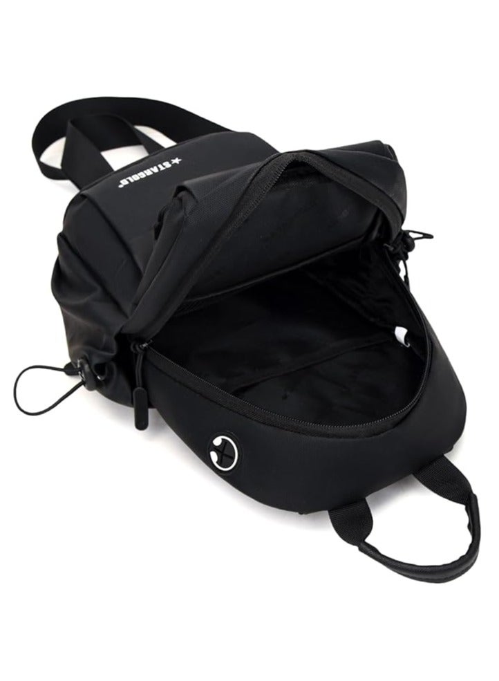 ستارجولد حقيبة ظهر كروس بودي مقاس 12 بوصة مع حزام مضاد للسرقة - مصنوعة من البوليستر ومقاومة للماء للسفر وحقيبة كتف عادية وحقيبة كتف رياضية متعددة الوظائف - Image 3