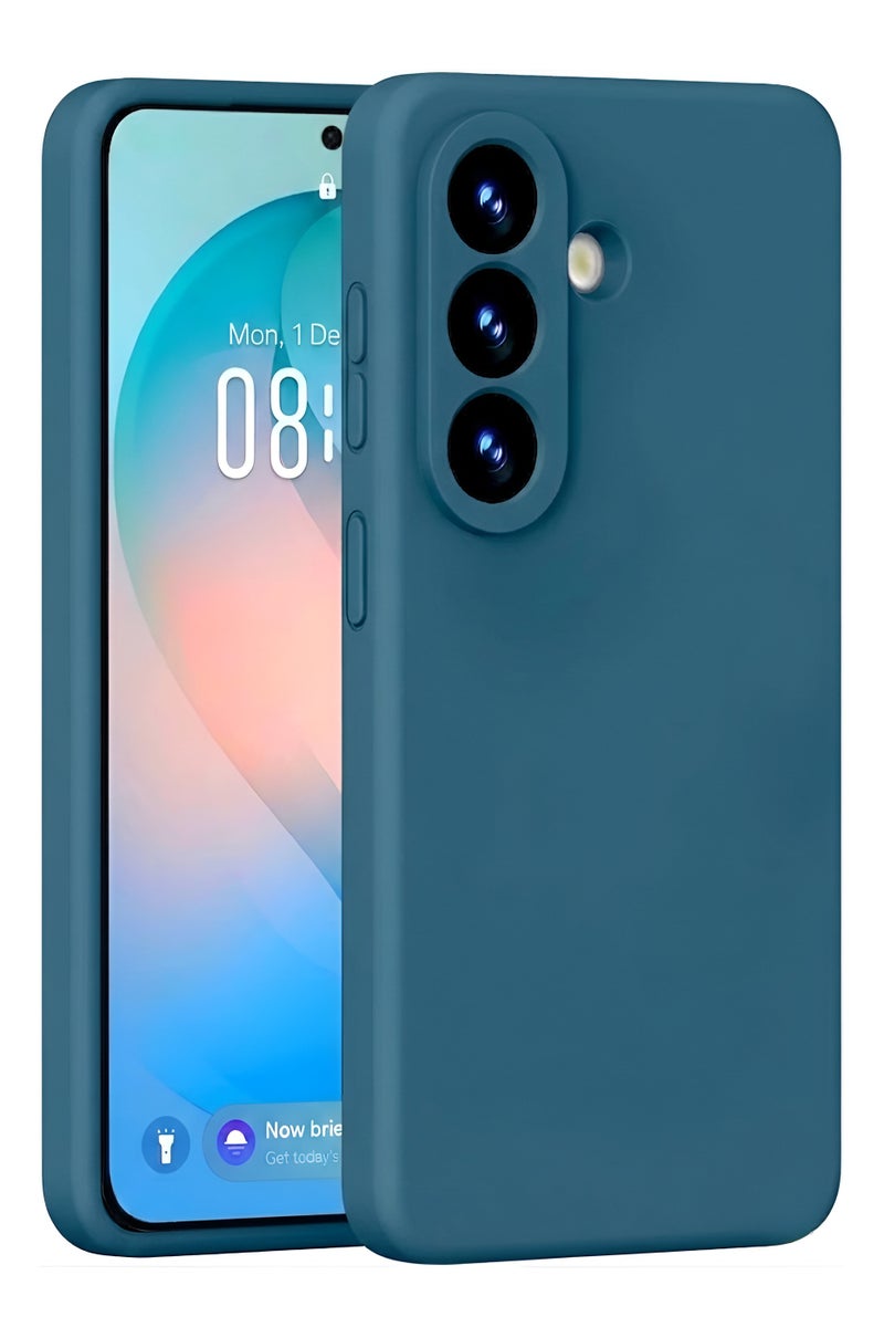 Samsung Galaxy S26 Plus Case Silicone Soft Rubber Gel Protective Cover For Galaxy S26 Plus Matte Plain Solid Color Cover with Camera Protection For Samsung Galaxy S26 Plus 6.7-inch - Image 1