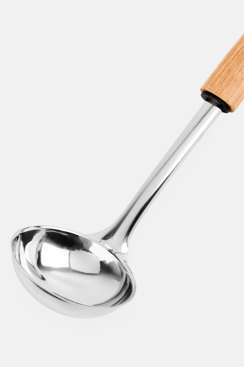 Cuisine Art Soup Ladle Wood Handle, Beige - Image 3