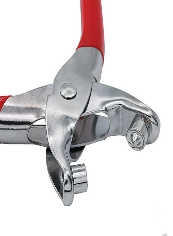 ISC Grommet Eyelet Plier Set | Eyelet Hole Punch Pliers Kit with 100 Metal Eyelets | Heavy Duty Grommet Tool Kit for Leather, Clothes, Belts, and DIY Projects - Image 2