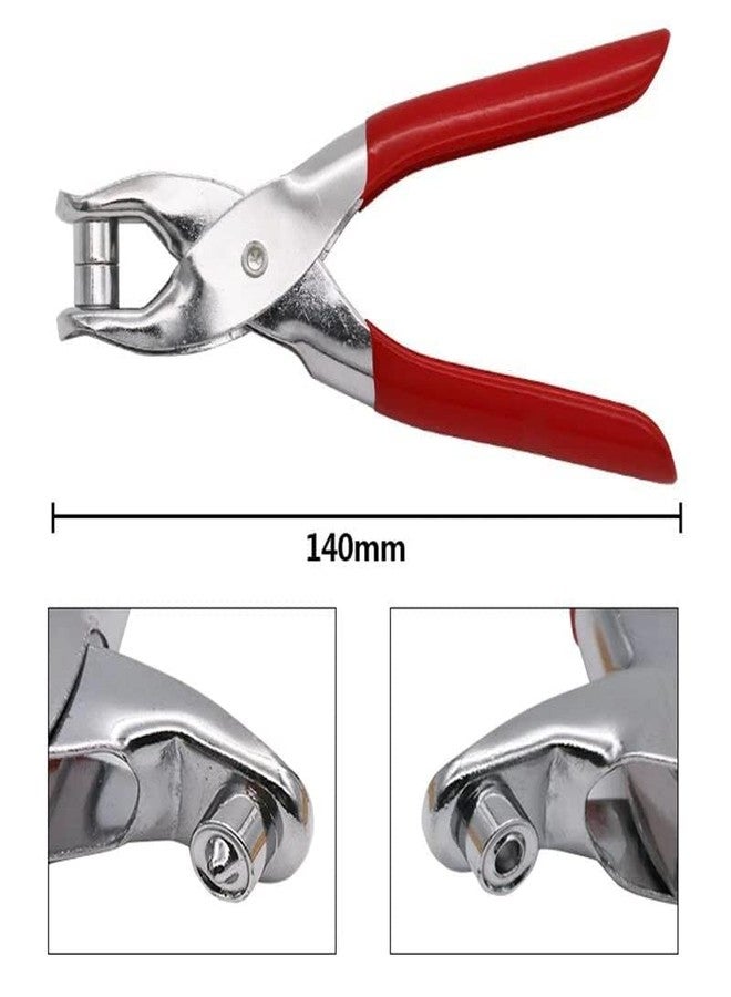 ISC Grommet Eyelet Plier Set | Eyelet Hole Punch Pliers Kit with 100 Metal Eyelets | Heavy Duty Grommet Tool Kit for Leather, Clothes, Belts, and DIY Projects - Image 3