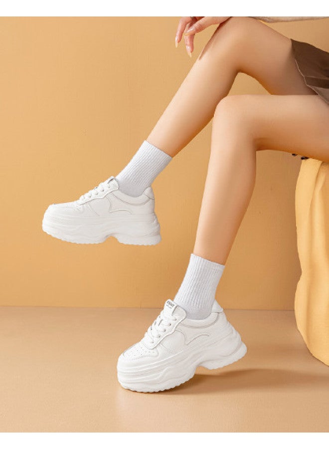 St&Sat Summer Dad Shoes Lightweight Breathable Low-cut Thick Sole Height Increasing Fashion Versatile Casual Women's Shoes - Image 1