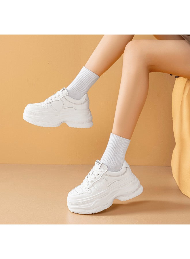 St&Sat Summer Dad Shoes Lightweight Breathable Low-cut Thick Sole Height Increasing Fashion Versatile Casual Women's Shoes - Image 5
