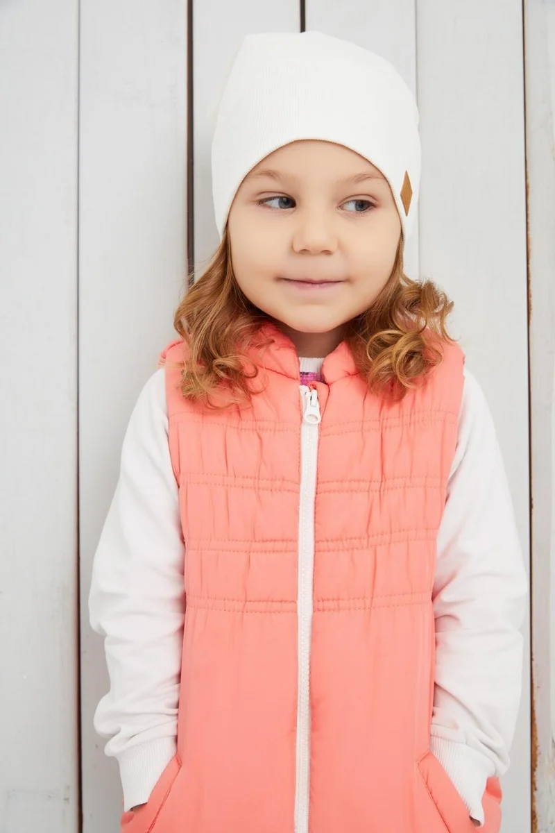 بيبيجيز Baby Girl Child White Hat Beanie Handmade Comfortable Skin-friendly 100% Cotton Camisole