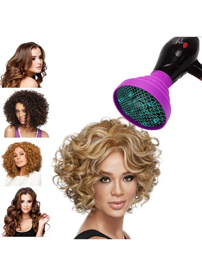 دوغي موزع هواء للشعر، عالمي لمجففات الشعر، غطاء مجفف شعر قابل للطي، أداة تصفيف للشعر للتمليس، وتصفيف الشعر الناعم، السميك، المجعد، المتطاير والمموج. - Image 3