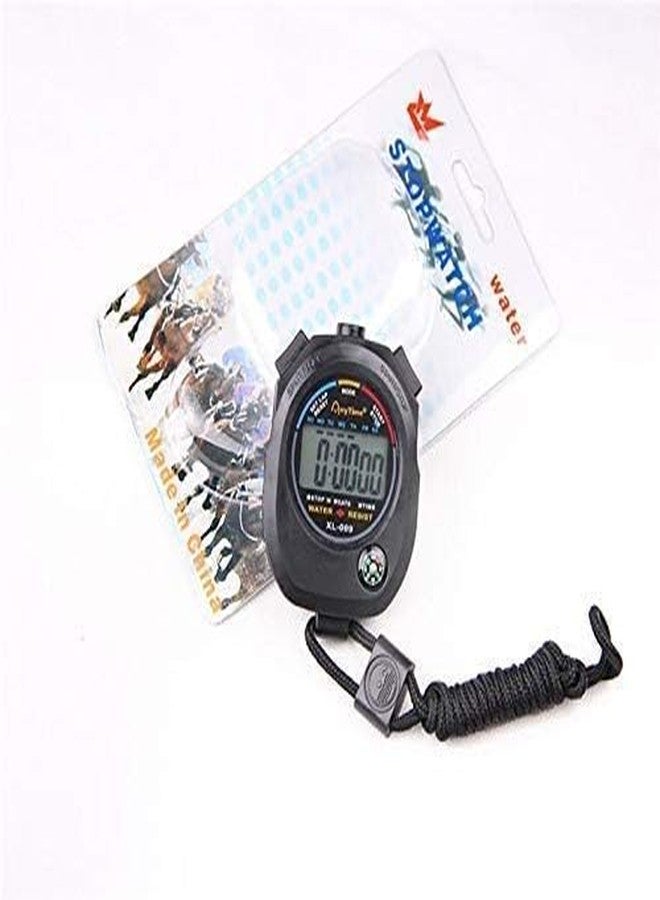 JUSTAKEIT Sports Waterproof Stopwatch Timer Set, Multi-Function Electronic Digital Stopwatch | Large Display with Date Time and Alarm | Coaches, Sports Timer, Running, Gym, Outdoor (Black-1) - Image 4