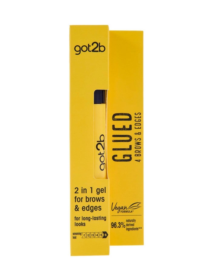 جوت تو بي جل الحواجب Got2B Glued for Brows & Edges 2 في 1 Wand، ثبات يدوم 72 ساعة، لا يترك بقايا بيضاء أو لزجة، نباتي، خالٍ من السيليكون والكحول، 16 مل - Image 1