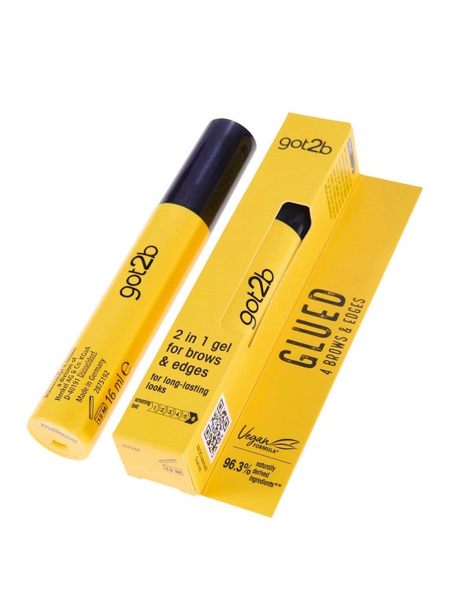 جوت تو بي جل الحواجب Got2B Glued for Brows & Edges 2 في 1 Wand، ثبات يدوم 72 ساعة، لا يترك بقايا بيضاء أو لزجة، نباتي، خالٍ من السيليكون والكحول، 16 مل - Image 3